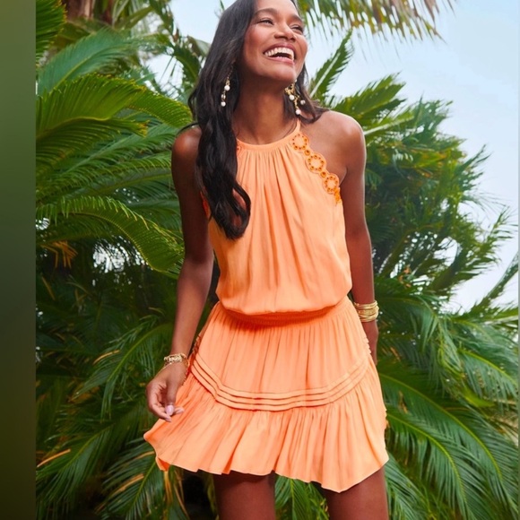 Ramy Brook Dresses & Skirts - NWT Ramy Brook Peach Rowan Dress Size Large